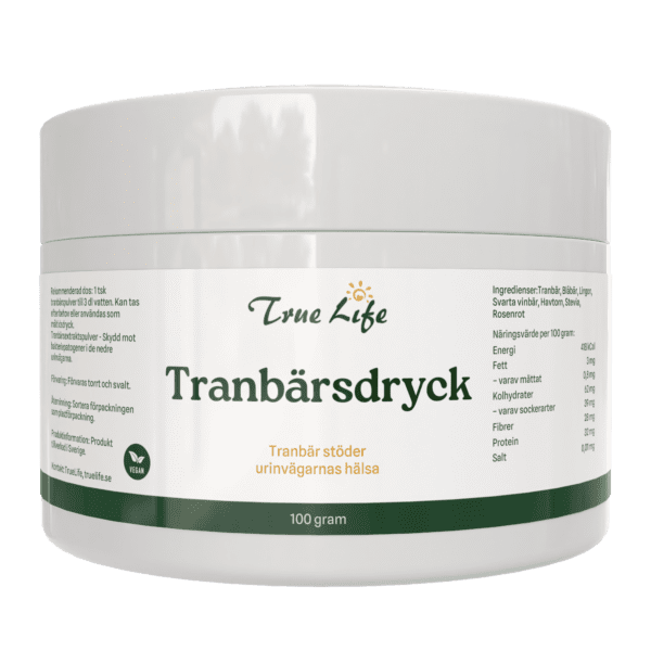 Tranbärsdryck, 100 g
